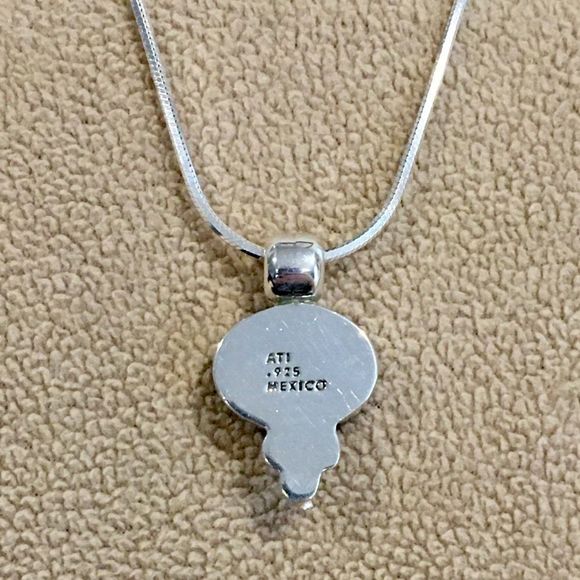 TAXCO Black Onyx Sterling Silver 925 Necklace - Picture 3 of 11